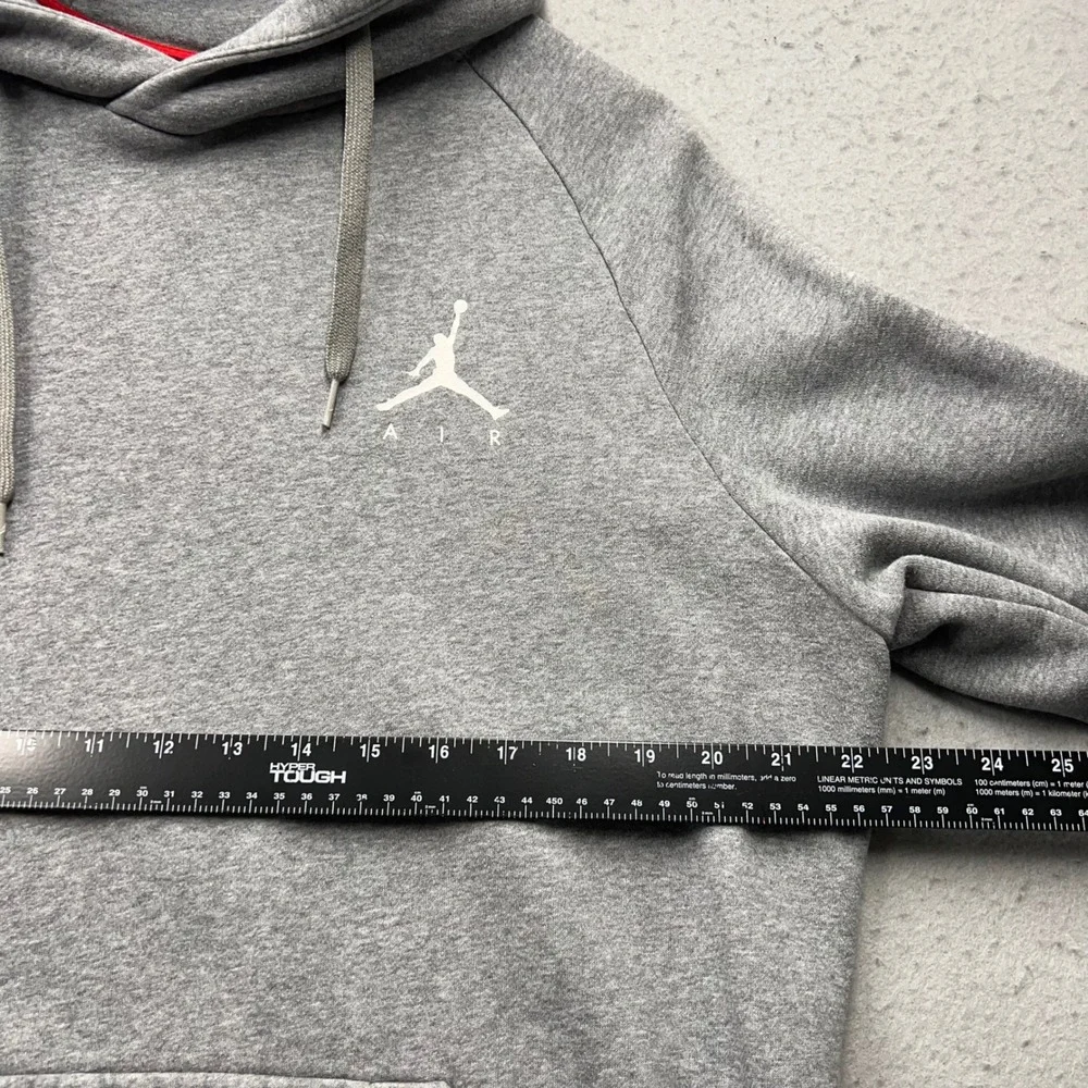 Jordan Mens Large Grey Jumpman Air Pullover Hoodie Sweatshirt 1745